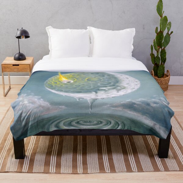 Freak Out in a Man-in-the-Moonage Daydream Throw Blanket