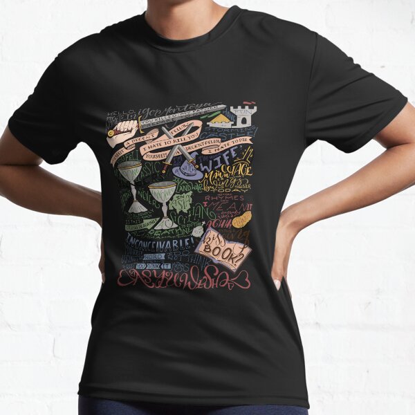 (Colorized) Princess Bride Quotes Active T-Shirt