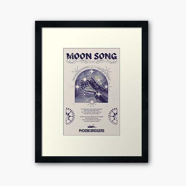 Moon Song - Phoebe Bridgers Poster Framed Art Print