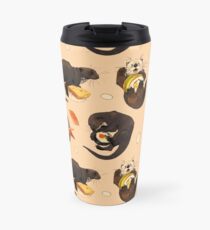 Tiny otters and their sushi Travel Mug