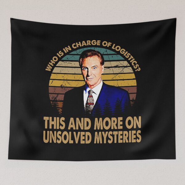 Item preview, retro who is in charge of logistics unsolved mysteries television show art gift designed and sold by pearlandchurch.