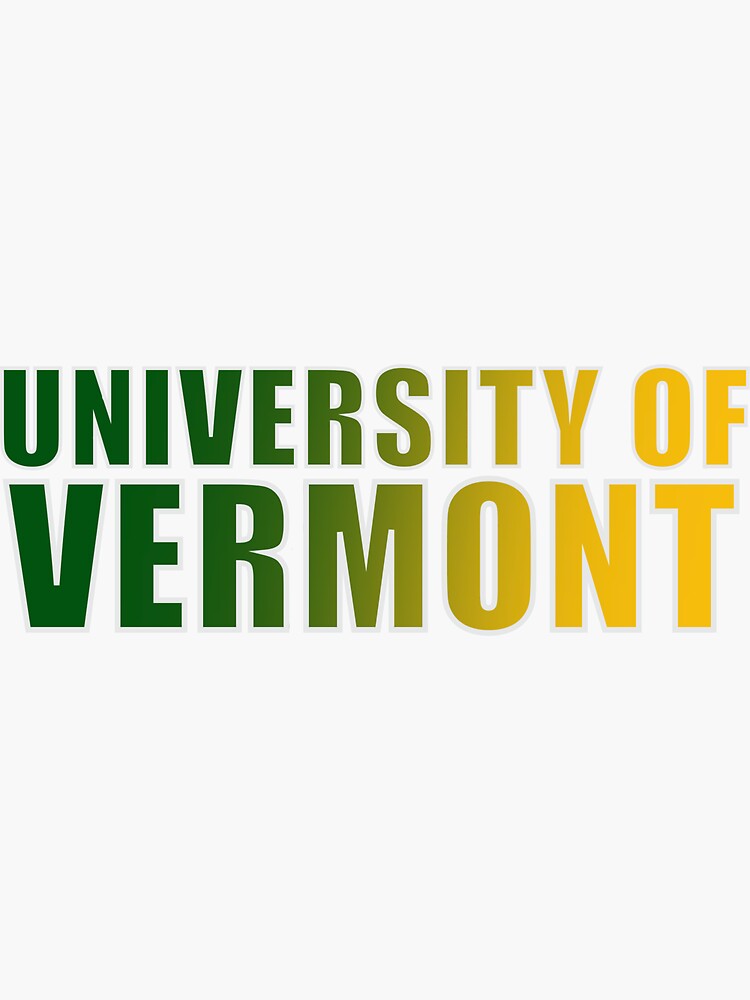 "University of Vermont" Sticker by NB97 Redbubble