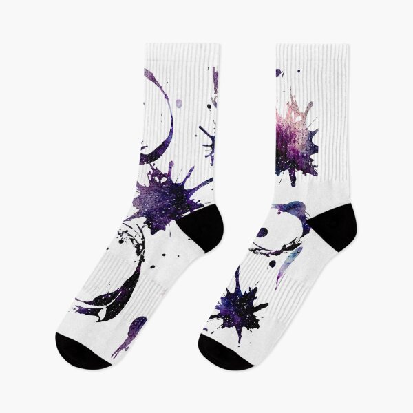 Item preview, Galaxy Ink Splatter Pattern Pinks & Purples, Blacks designed and sold by BeyondVintage.