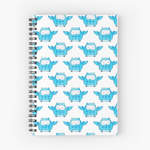 Item preview, Cute Blue Watercolor Owl Pattern designed and sold by SaradaBoru.