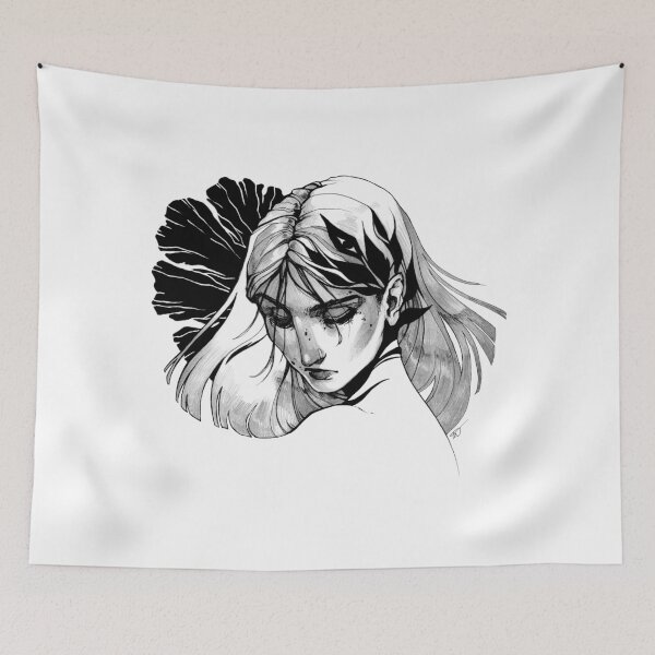 Item preview, Flor negra designed and sold by KuroiArt.