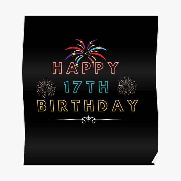 "Alles Gute zum 17. Geburtstag, alles Gute zum Geburtstag für Jungen