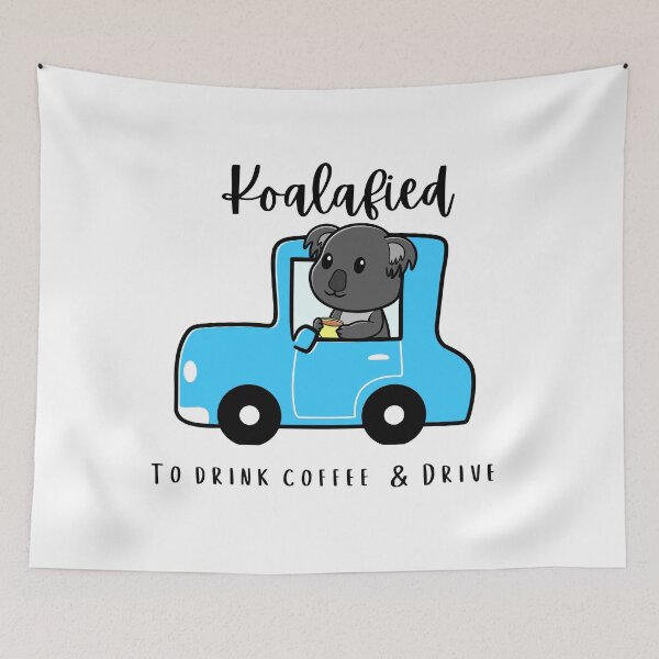 Item preview, Totally Koalafied to drive Funny Koala tea pun  designed and sold by eucagarland.