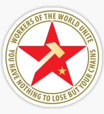Workers of the World Socialist Red Star Sticker