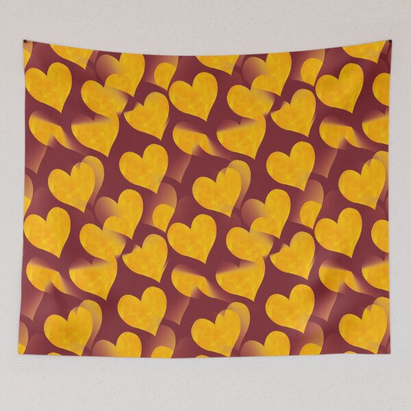 Item preview, Burning Painted Heart Pattern designed and sold by MendiVernatter.
