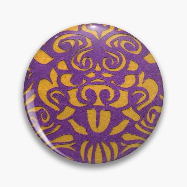 Item preview, Yellow and Violet Shisa Dog Papercut designed and sold by TopDong.