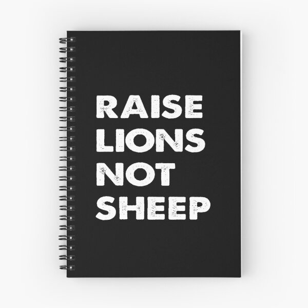 Item preview, RAISE LIONS NOT SHEEP RETRO designed and sold by ContreiDesign.