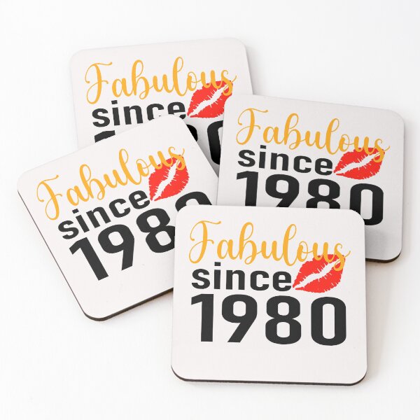 Item preview, Fabulous since 1980 Birthday designed and sold by binly123.