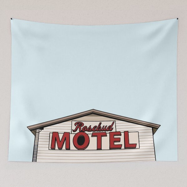 Artikelvorschau, Rose Budd Motel aus Schitts Creek entworfen und verkauft von Rebekah Moses.