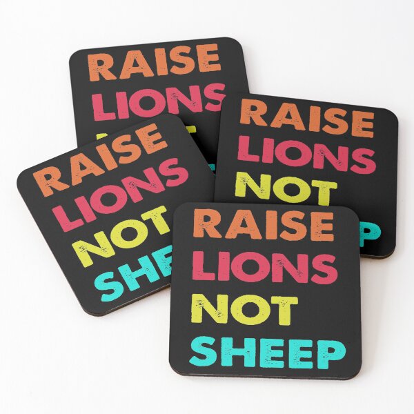 Item preview, RAISE LIONS NOT SHEEP TRENDING designed and sold by ContreiDesign.