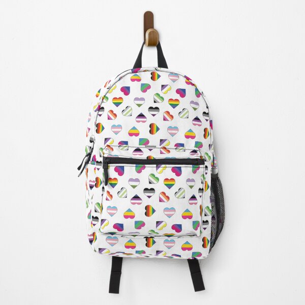 Item preview, Pride Flag Heart Print LGBT Gay Trans Bi Ace Queer Pattern designed and sold by JoyfulJen.