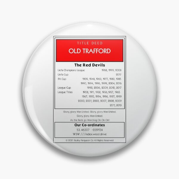 Item preview, Manchester United Monopoly Style Title Deed designed and sold by birchy1205.
