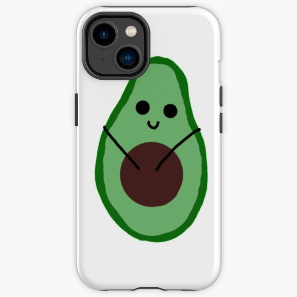 cute happy kawaii avocado doodle