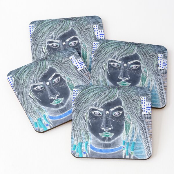 Item preview, Trippy City Girl designed and sold by Rebel-Who-Roars.