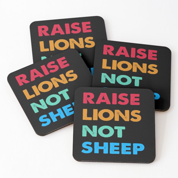 Item preview, RAISE LIONS NOT SHEEP VINTAGE designed and sold by ContreiDesign.