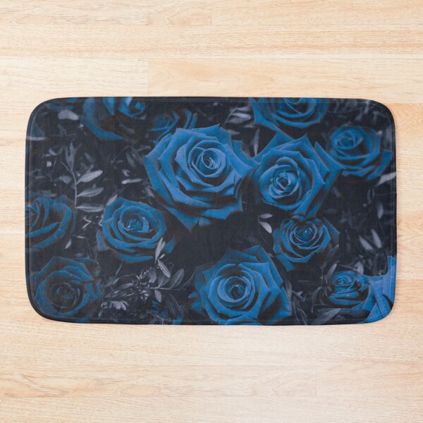 Item preview, Blue intense rose flowers abstract pattern designed and sold by myseptember18th.