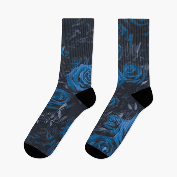 Item preview, Blue intense rose flowers abstract pattern designed and sold by myseptember18th.