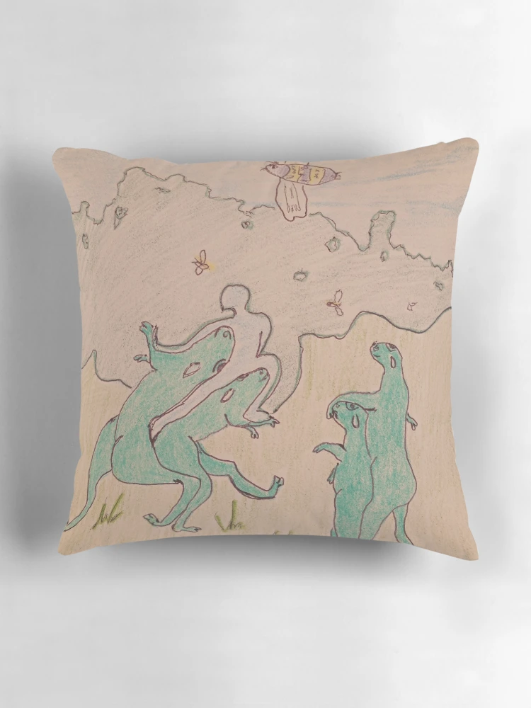 Thumbnail 3 of 4, Pillow, Lizard Zone designed and sold by RudyYoder.