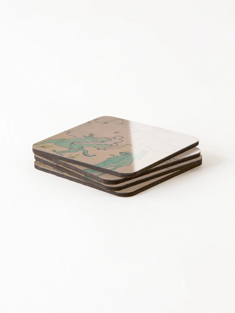 Thumbnail 4 of 5, Coasters (Set of 4), Lizard Zone designed and sold by RudyYoder.