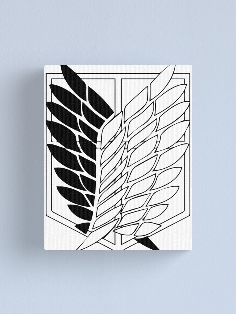 Attack On Titan Scouting Legion Logo Canvas Print For Sale By Mydesigns Redbubble