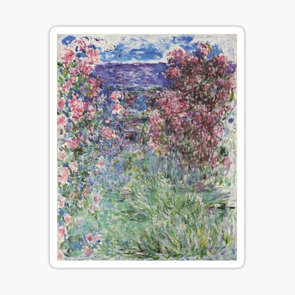 Vista previa del artículo con la obra «Claude Monet Casa Entre Rosas», diseñado y vendido por emidye20.