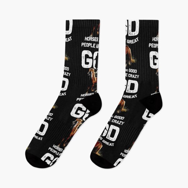 Item preview, God Is Great Horses Are Good People Are Crazy designed and sold by BaseStore.