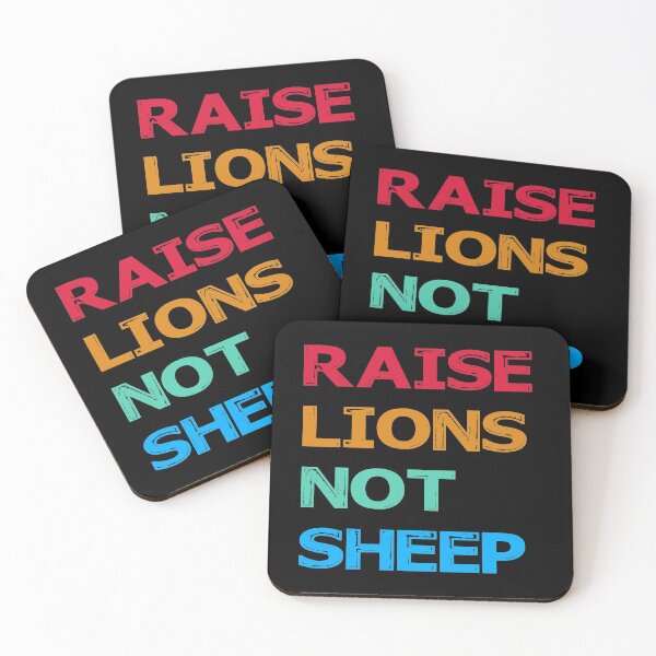 Item preview, RAISE LIONS NOT SHEEP designed and sold by ContreiDesign.