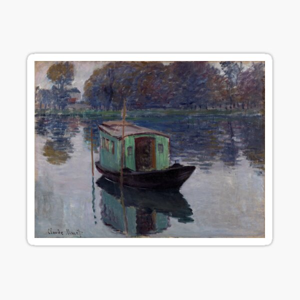 Vista previa del artículo con la obra «Claude Monet El barco del estudio», diseñado y vendido por emidye20.