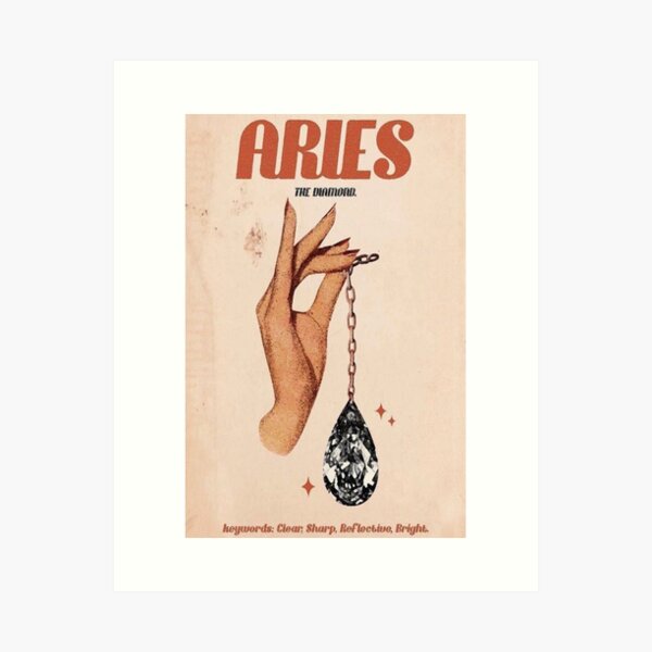 Item preview, Aries Zodiac Poster designed and sold by Madison Elizabeth.