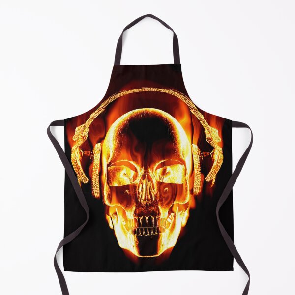 Item preview, Flaming  skull  designed and sold by Trendytstore.