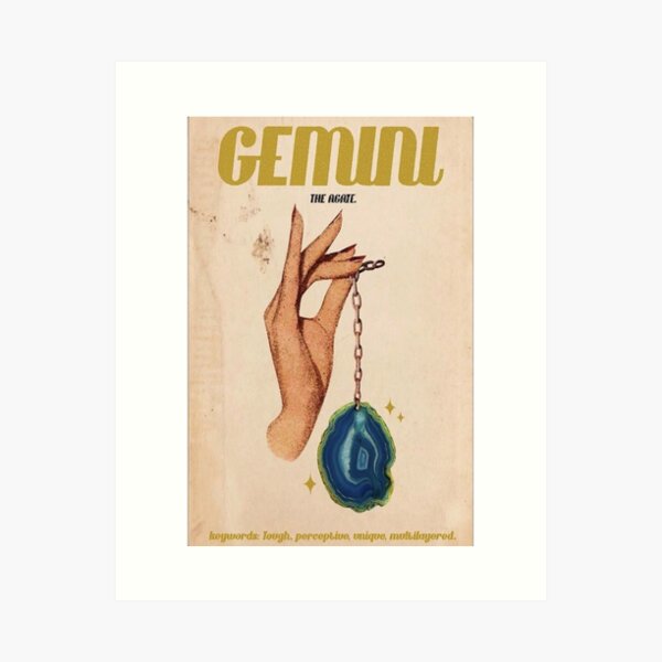 Item preview, Gemini Zodiac Poster designed and sold by Madison Elizabeth.