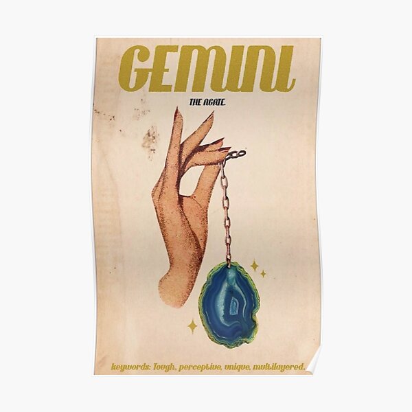 Gemini Zodiac Poster Poster