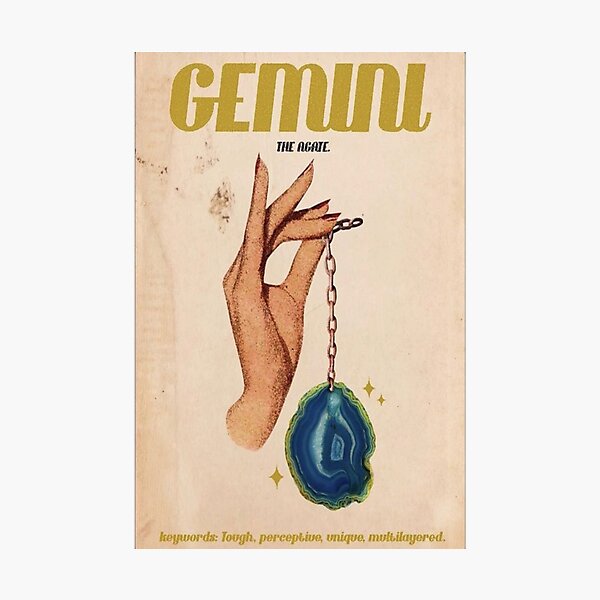 Gemini Zodiac Poster Photographic Print