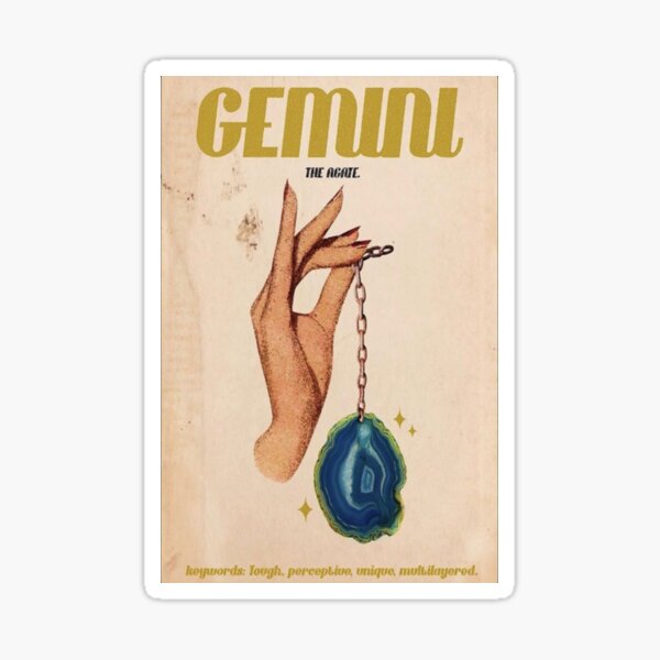 Item preview, Gemini Zodiac Poster designed and sold by Madison Elizabeth.