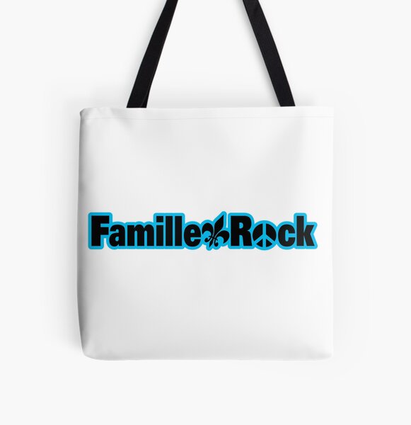 Articles Famillerock Édition Bleu Tote bag doublé