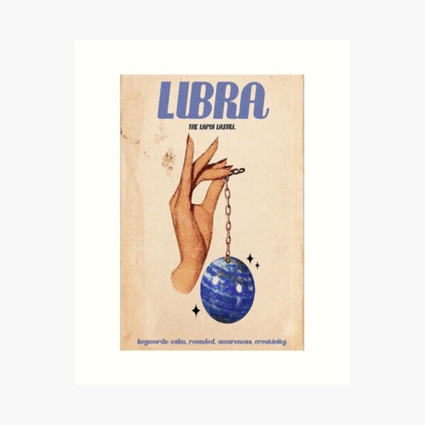 Item preview, LIbra Zodiac Poster designed and sold by Madison Elizabeth.