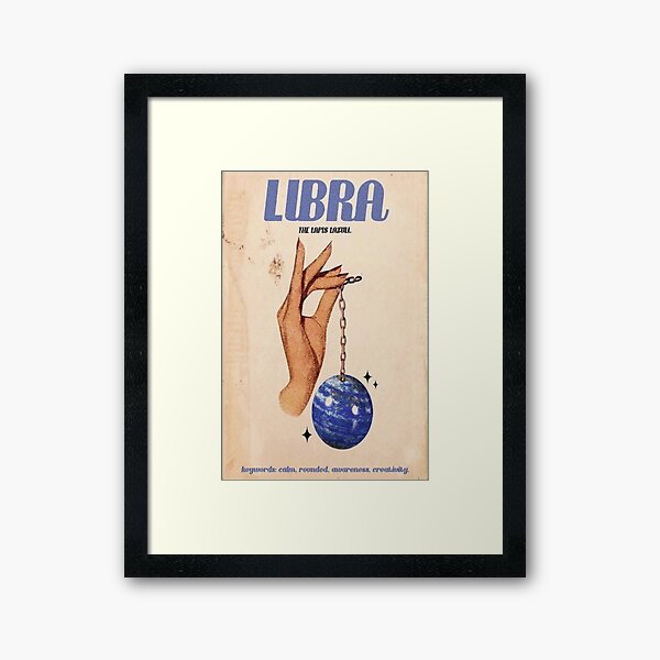 Item preview, LIbra Zodiac Poster designed and sold by Madison Elizabeth.
