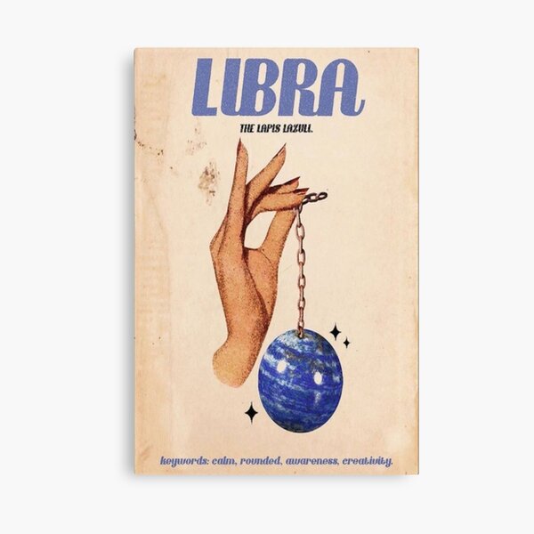 LIbra Zodiac Poster Canvas Print