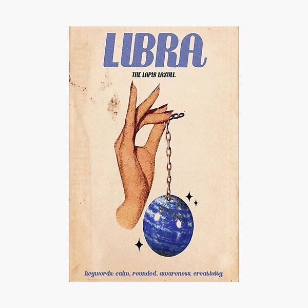 Item preview, LIbra Zodiac Poster designed and sold by Madison Elizabeth.