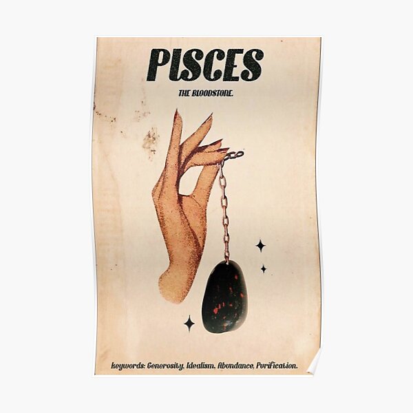 Pisces Zodiac Poster Poster