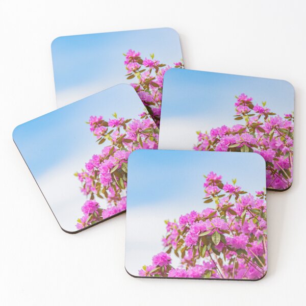 Item preview, Vibrant Pink Rhododendron Blossoms and Blue Sky designed and sold by Amy Mitchell.