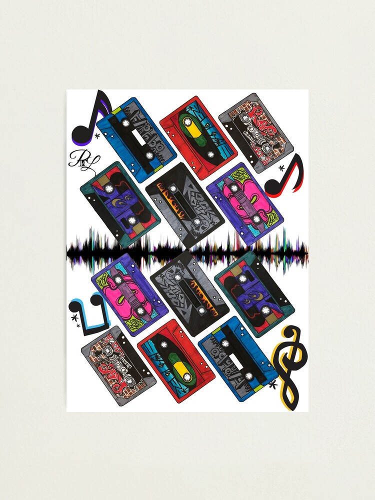 Alternate view of The Cassette Tapes Music Photographic Print