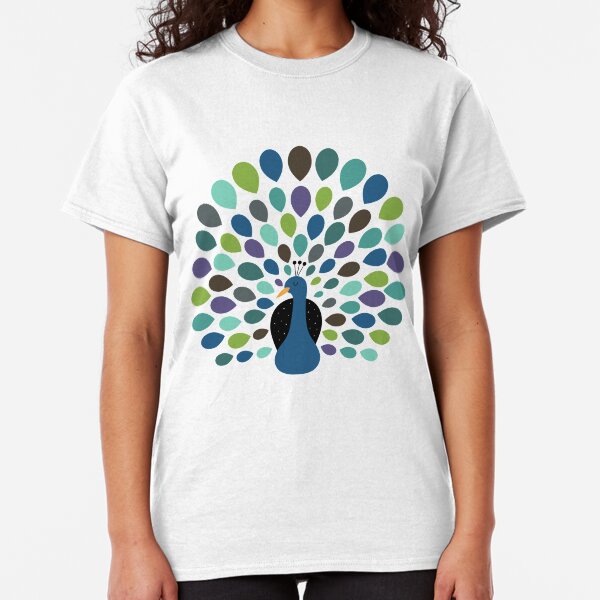 Peacock Time Classic T-Shirt
