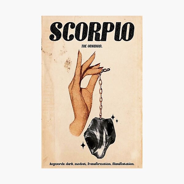 Item preview, Scorpio Zodiac Poster designed and sold by Madison Elizabeth.