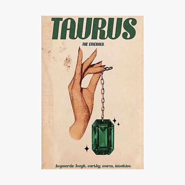 Taurus Zodiac Poster Photographic Print