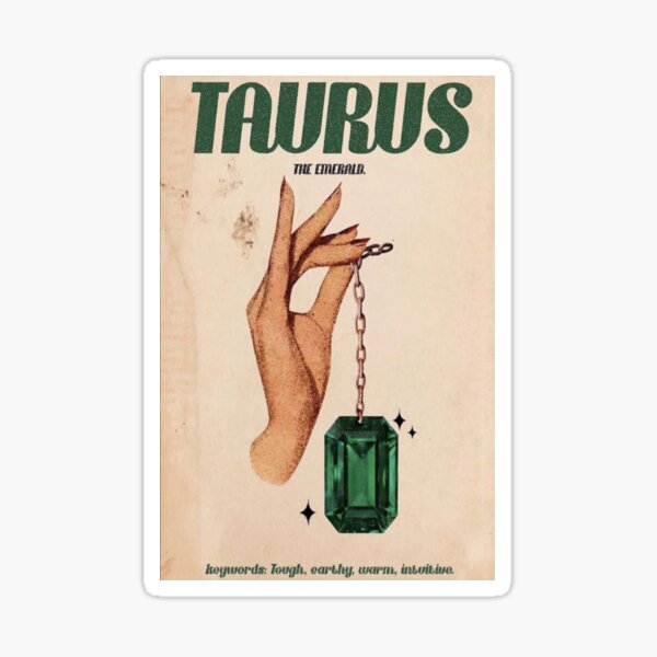 Taurus Zodiac Poster Sticker